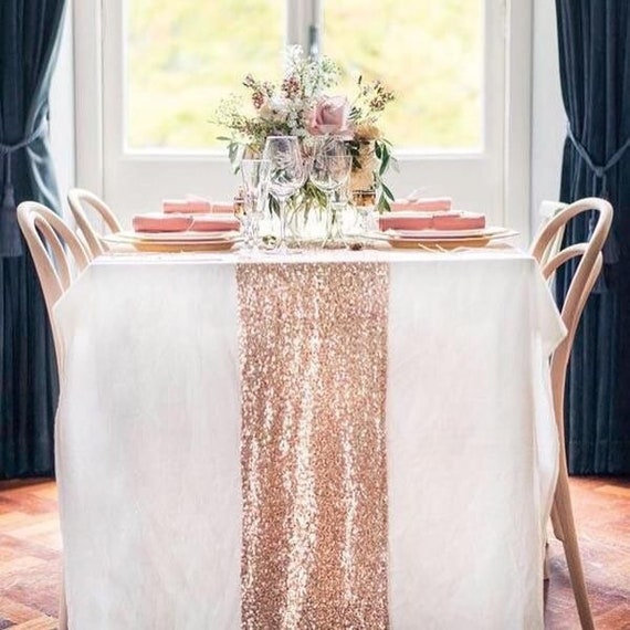 9 Colors Sequin Table Runner Glitter Sparkly Bling Etsy