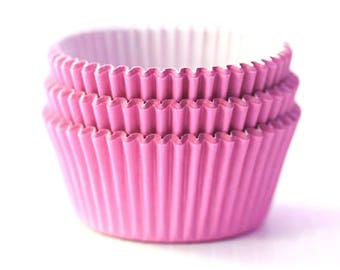 Solid Pink Cupcake Liners