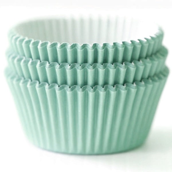 Solid Mint Green Cupcake Liners