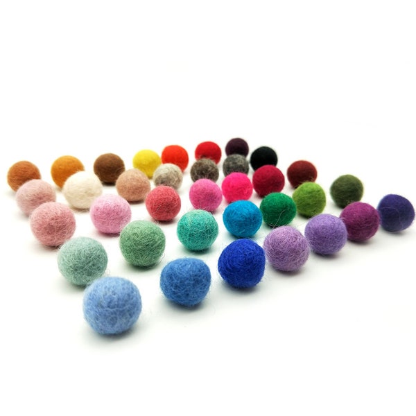 36 Colors Felt Balls - Felt Beads, Wool Felt Pom Pom, DIY Felt Ball Garland, DIY Hair Accessory