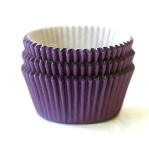 Mini Purple Solid Color Cupcake Liners