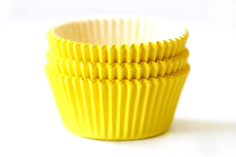 Solid Yellow Cupcake Liners
