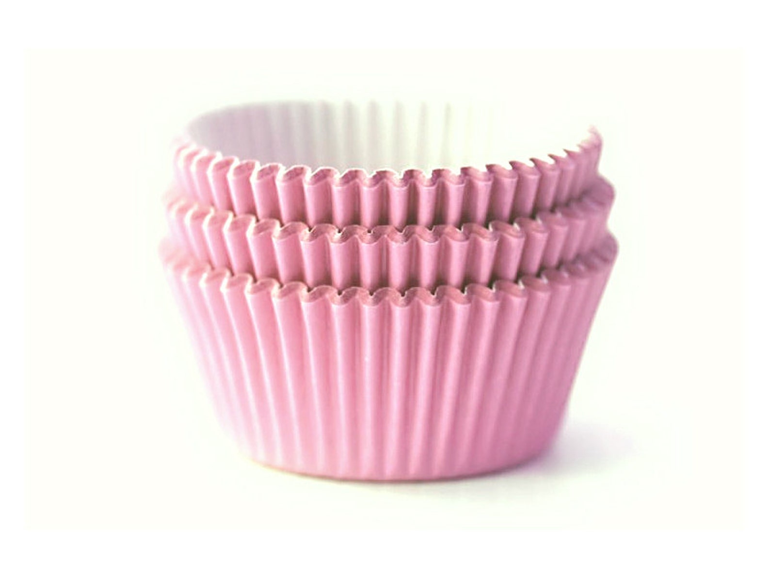 Mini Light Pink Solid Color Cupcake Liners Etsy
