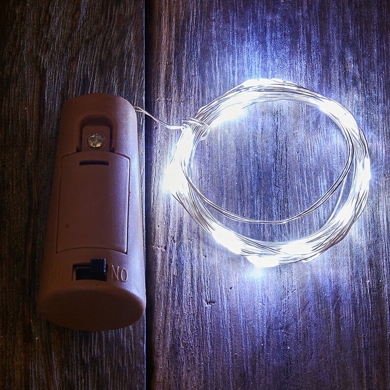 Wine Bottle String Lights With Cork Wedding Lights Rustic Etsy