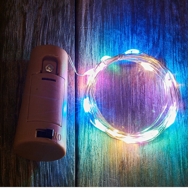 Wine Bottle String Lights With Cork Wedding Lights Rustic Etsy