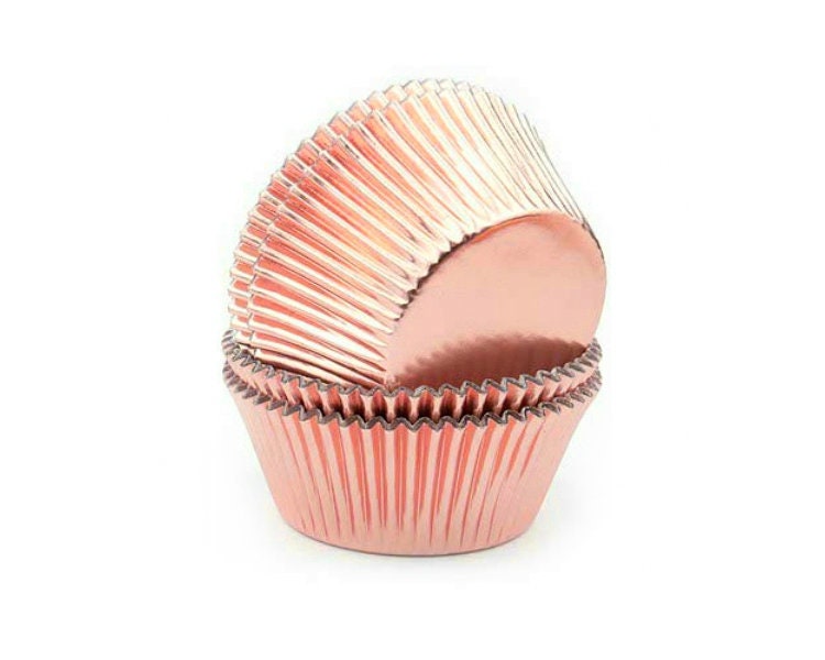 BULK Foil Cupcake liners standard (pack of 500) RoseGold Foi