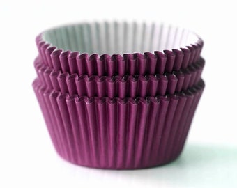 Solid Wine Purple Cupcake Liners