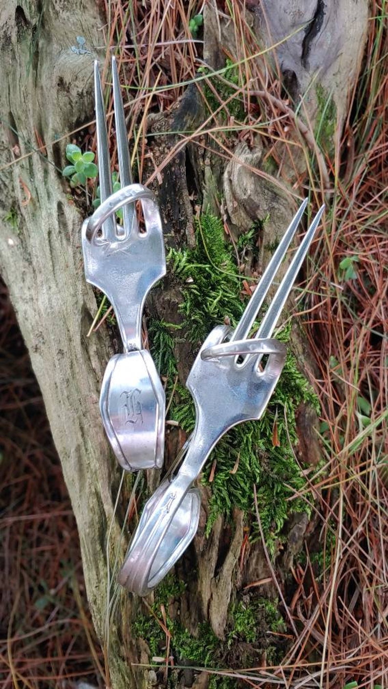 H Monogram Sterling Plate Corn Holders Etsy