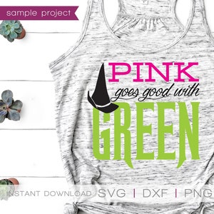 Wicked the Musical, Wicked SVG, Wicked Broadway, roze past goed bij groen, defying Gravity, Broadway-cadeaus, musical, SVG-bestanden