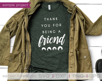 Golden Girls SVG: Gracias por ser mi amiga (Descarga digital)