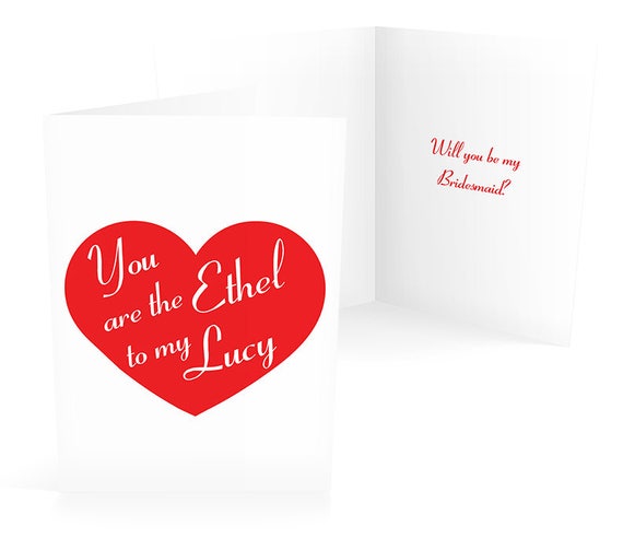 Bridesmaid Proposal I Love Lucy Will You Be My You Be My Etsy Bridesmaid Proposal I Love Lucy Will You Be My You Be My Etsy
