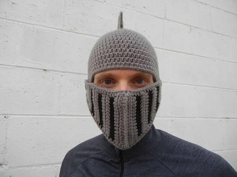 Knight/'s Helmet w Detachable Visor Crochet Pattern