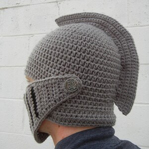 Knight's Helmet W/ Detachable Visor Crochet Pattern PDF Download - Etsy