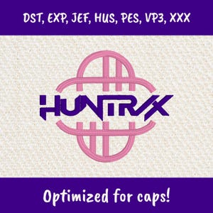 Anime Monster Hunters Embroidery Design | Digital Download Logo for Hats | Machine Embroidery File