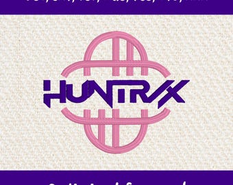 Broderidesign för Anime Monster Hunters | Digital nedladdning av logotyp för hattar | Maskinbroderifil