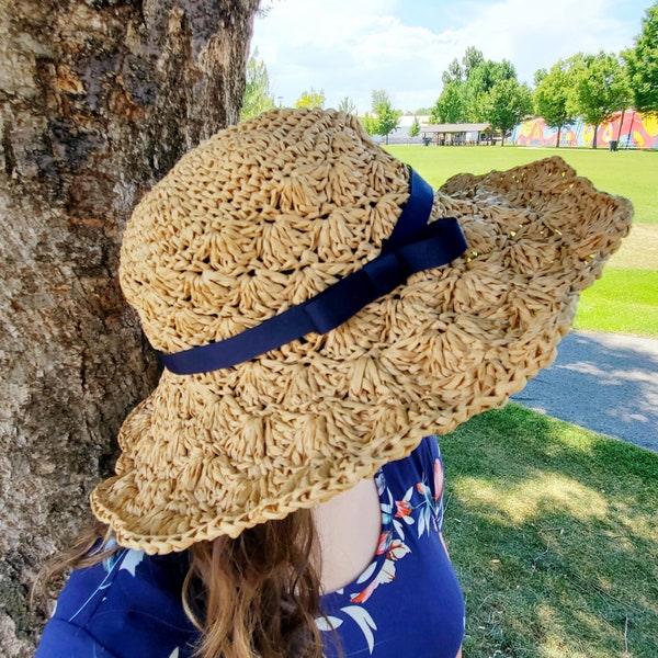 Summer Shells Sunhat Crochet Pattern PDF Download