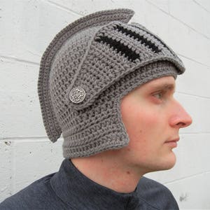 Knight's Helmet w/ Detachable Visor Crochet Pattern PDF Download