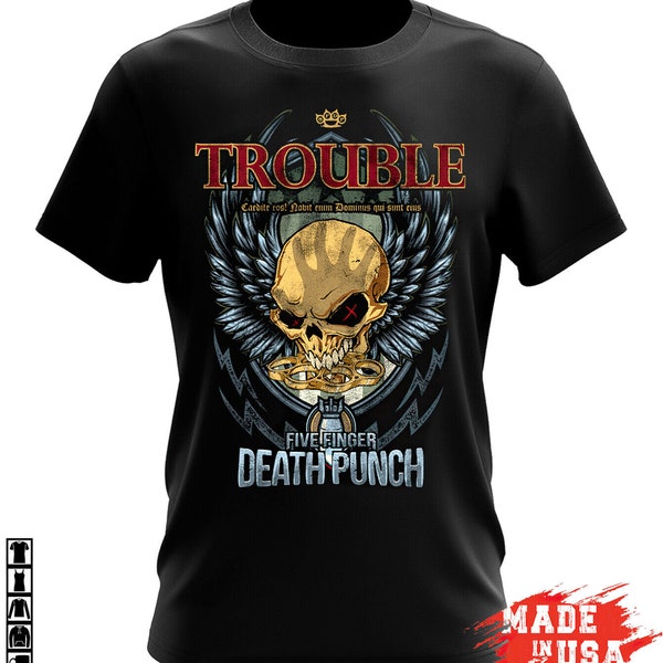 T-shirt Five Finger Death Punch GOT YOUR SIX - Taille XL, 100% Coton, Occasion Très Bon état