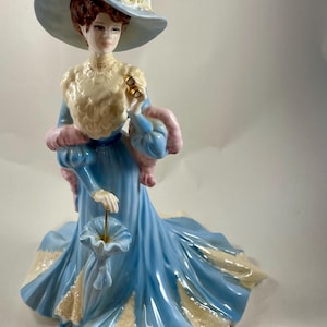 Coalport Lady Sara Figurine Bone China Ltd Ed 1217/5000 High Society 1st Issue Made in England Victorian Style Collectible