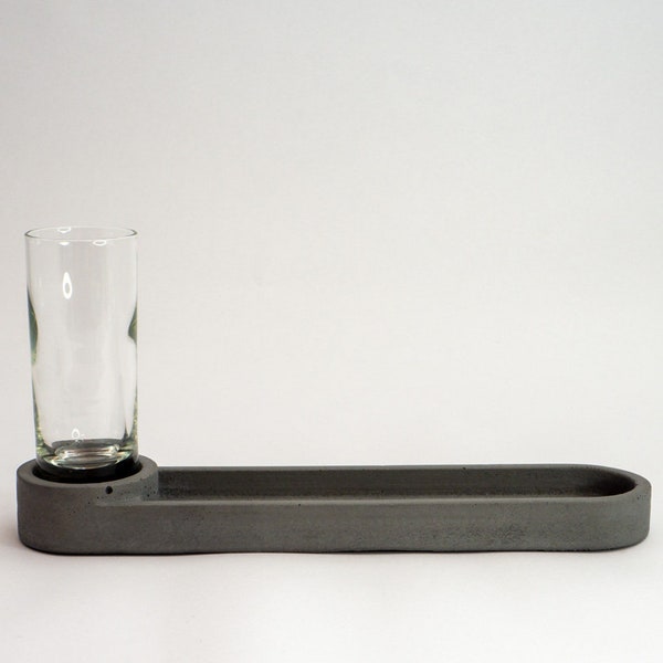 Display tray oval mini-vase