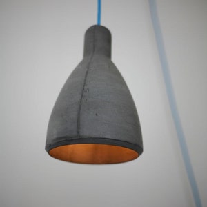 Concrete lampshade anthracite