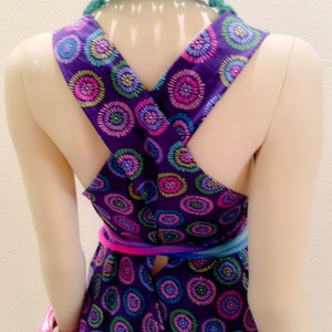 Cotton african print, Tribal vest, ethnic vest, tibet, nepal, Long vest, dress vest, dovetail vest, cross back vest, trendsetter