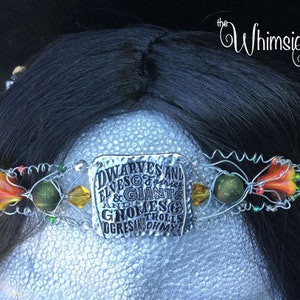 Headband | Necklace | Fantasy | Dwarves | Jewelry | Functional | Hippie | Wire | Beads | Fun | Adjustable