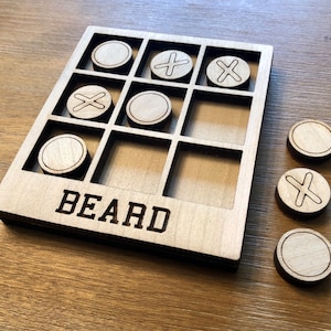Custom Tic Tac Toe Wood Game