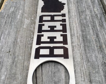 Stainless Steel Ohio Beer Bottle Opener