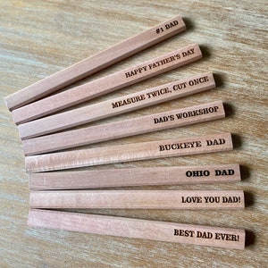 Custom Engraved Carpenter Pencil, Gifts for Dad, Gift for Carpenter, Father Gift