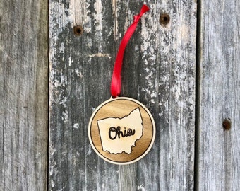 Custom Wood Christmas Ornament