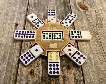 Mexican Train Dominos Hub - Custom