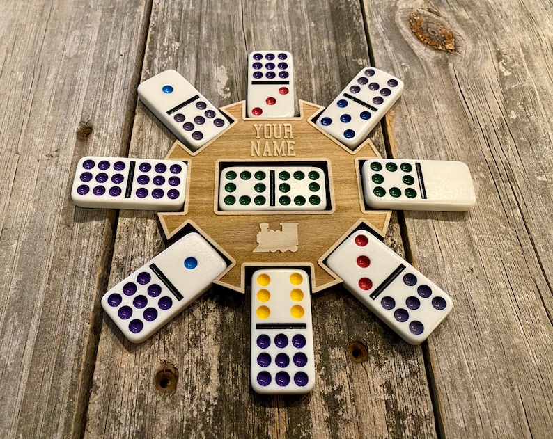 Mexican Train Dominos Hub - Custom