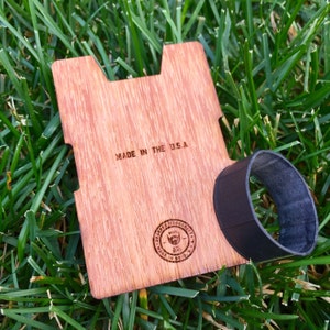 Reclaimed & Recycled Wood Wallet - THE BALBO Brazilan Cherry