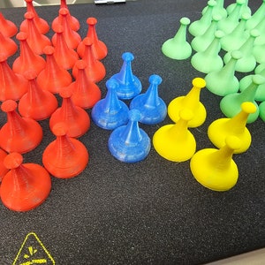 Sorry Board Game Replacement Pieces Parts Pawns Movers 16 Red Green Blue Yellow