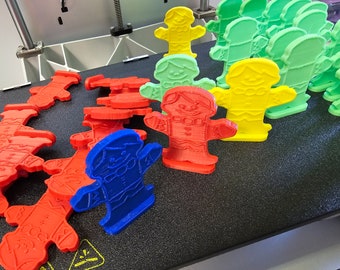 Candyland 4 SET BOYS Board Game Replacement Pieces Parts Pawns Movers Red Green Blue Yellow