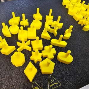 25 Piece Complete Set of Perfection Board Game Replacement Pieces Parts