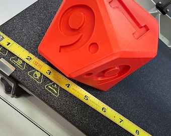 D10 - Quantity 1 - HUGE! - Overly Dramatic Dungeons and Dragons DIE Dice D&D 10 Sided RED oversize