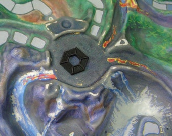 1986 Fireball Island Board Game Replacement Pieces Parts Black Token