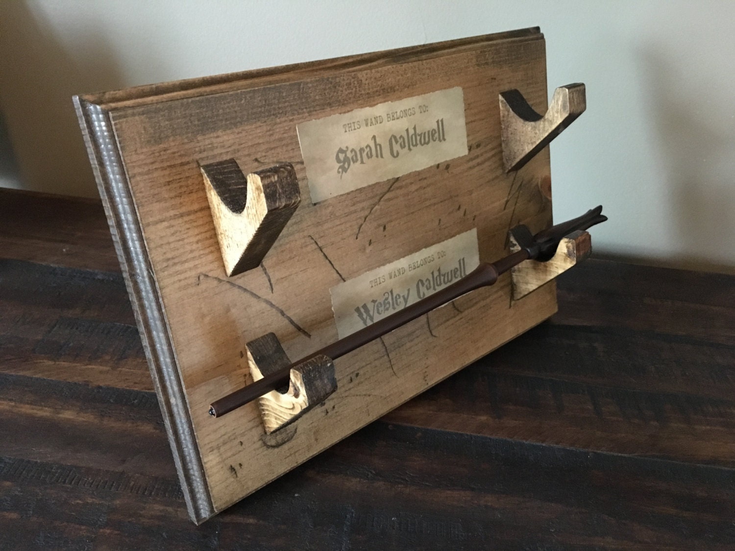 Customized Wand Display Stand With Your Name Personalized 