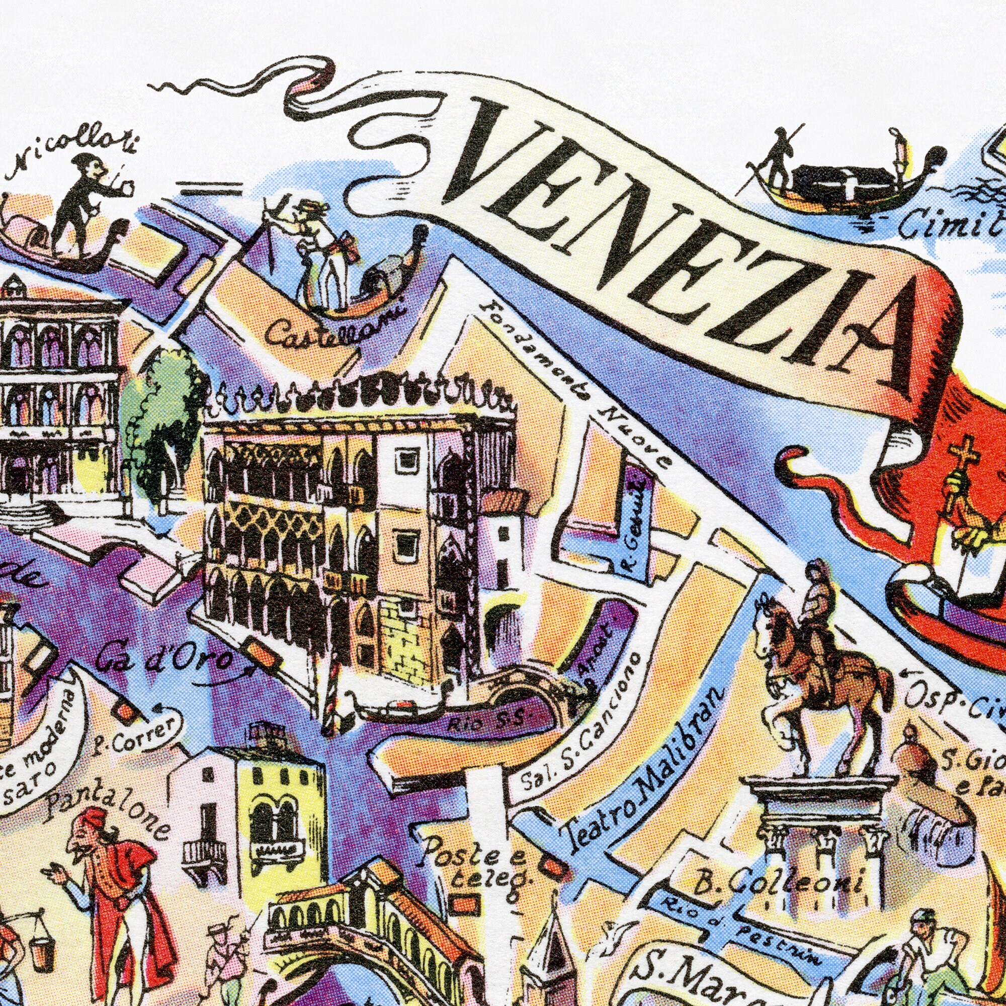 CARTE ANCIENNE PLAN DE VENISE ITALIE VERS 1920 " PIANTA DI VENEZIA " 67 CARTE ANCIENNE PLAN DE VENISE ITALIE VERS 1920 " PIANTA DI VENEZIA " 67