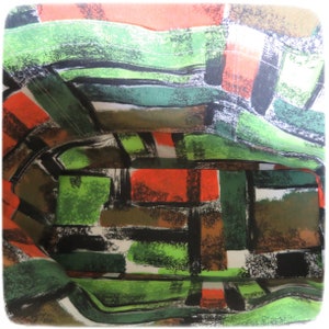Tapestry Handbag, Vintage Needlepoint, Red Tie and Dye Velvet, Dove of Peace image 10