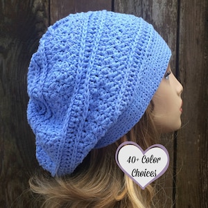 Cotton Slouchy Hat, Slouch Beanie, Light Weight Slouchy, Soft Cotton Chemo Hat, Summer Chemo Hat, Chemo Hat, Women Summer Hat,Cotton Slouch