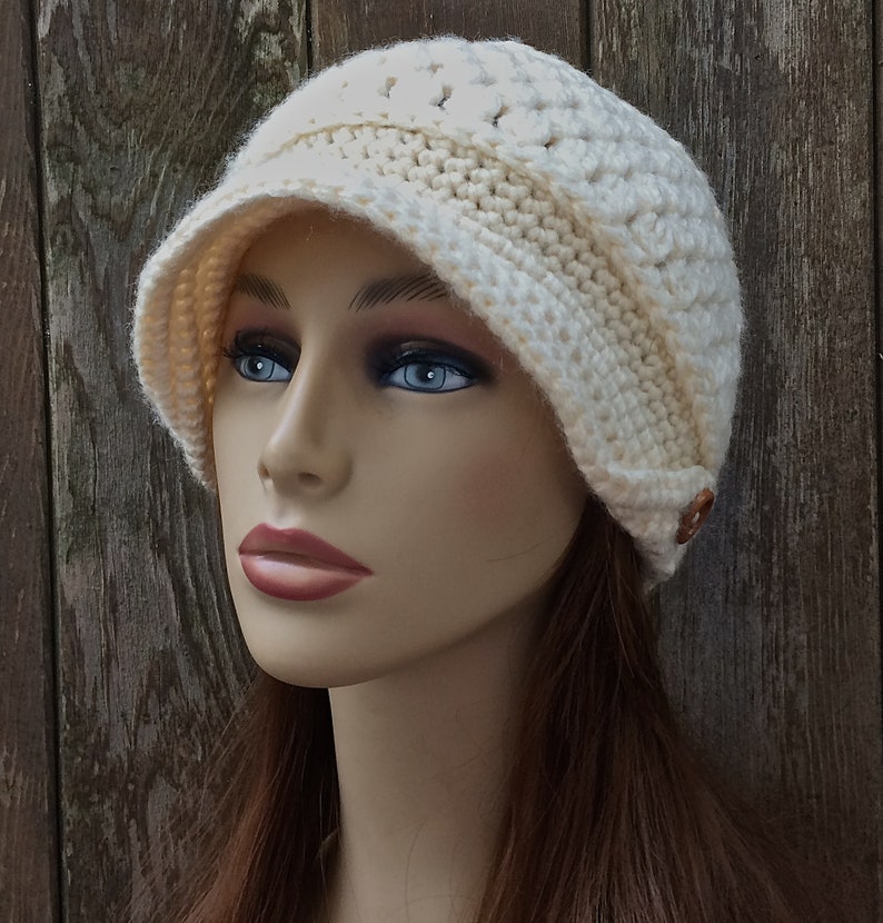 Women's Newsboy Winter Newsboy Hat Visor Beanie Soft Etsy