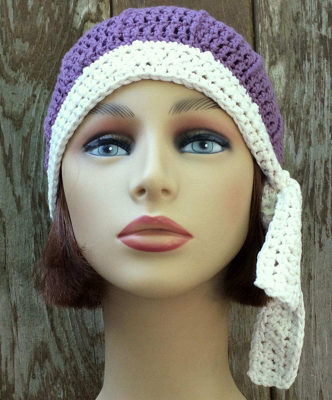 Crochet Pattern The Tracy Side Tie Hat Women's Beanie | Etsy