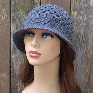 Cotton Sun Hat, Brimmed Crochet Hat, Summer Chemo Hat, Spring Hat ...