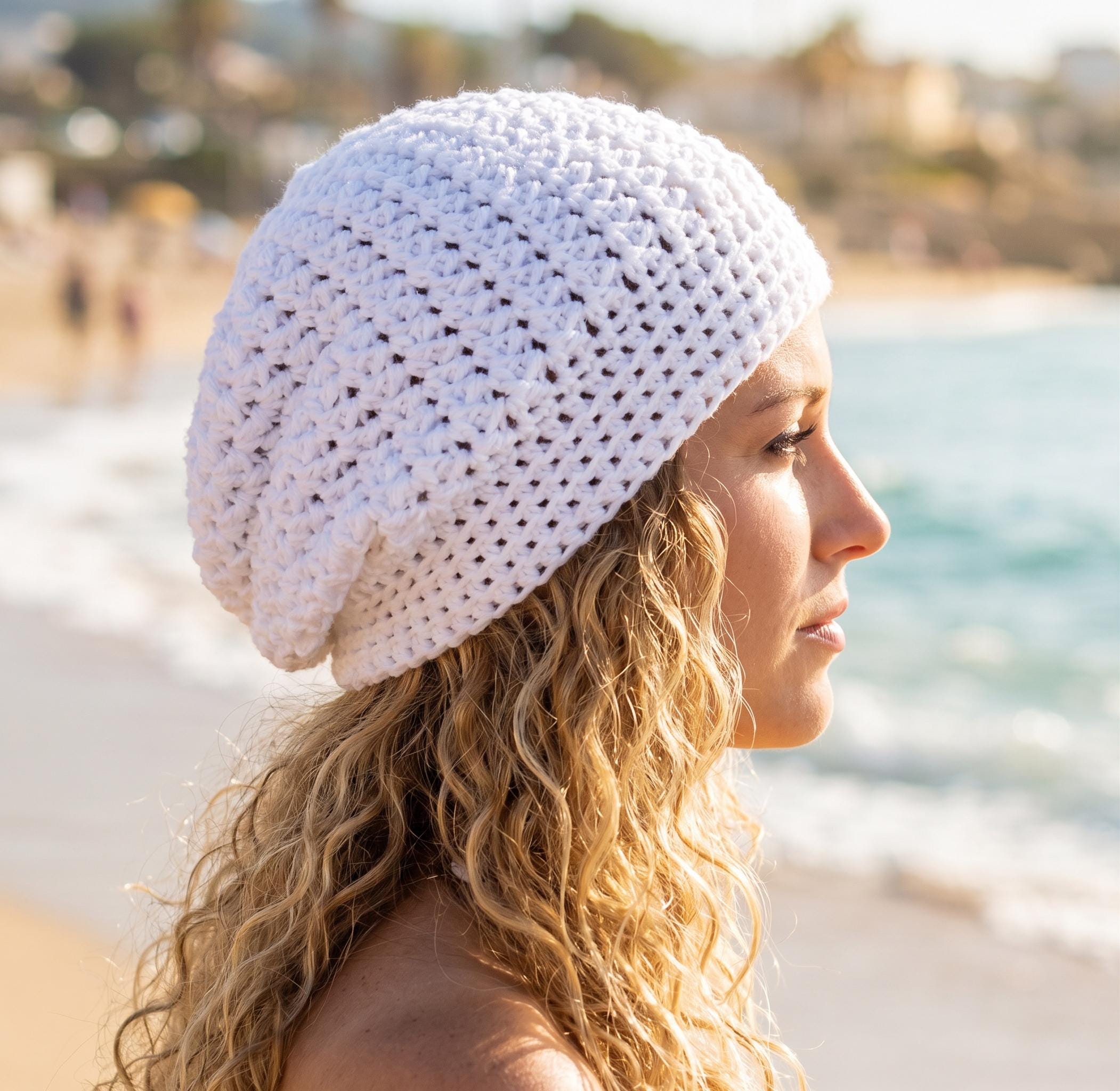 Lightweight Cotton Summer Beanie Slouchy Hat for Men Women Chemo Cap Chemo Headwear 100% Organic Cotton Slouchy Beanie, Soft  main image 4