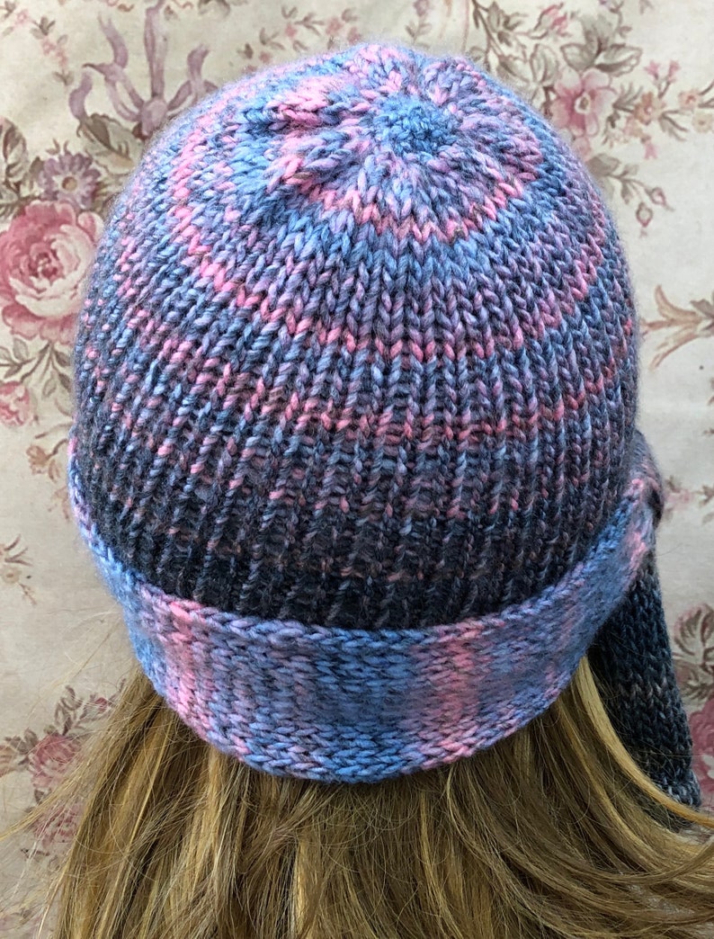 Chemo Hat Winter Chemo Cap Soft Winter Cloche with Side Tie Winter Beanie Pink READY TO SHIP Crochet Hat Winter Hat Blue Grey