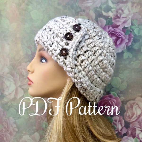 Crochet Button Hat - Etsy