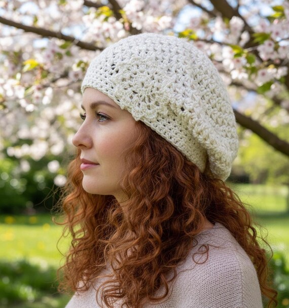 Lightweight Slouchy Beanie for Summer - Knit Cotton Chemo Hat CHARM Womens Light Weight Summer Beanie, Black M | Mens  main image 4